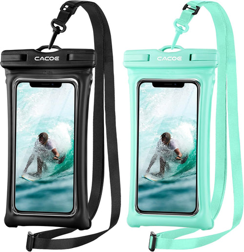 Experience Ultimate Protection with the Floatable IPX8 Waterproof Phone Case - 2 Pack for Smartphones Up to 7.0" - Perfect for Beach, Pool, and Adventure!