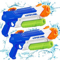 Water Guns for Kids - Summer Soaker Squirt Guns, 400Cc/40Ft for 3 Years Old and up Boys Girls Adults - 2 Pack Outdoor Toy for Swimming Pool Yard Lawn Beach