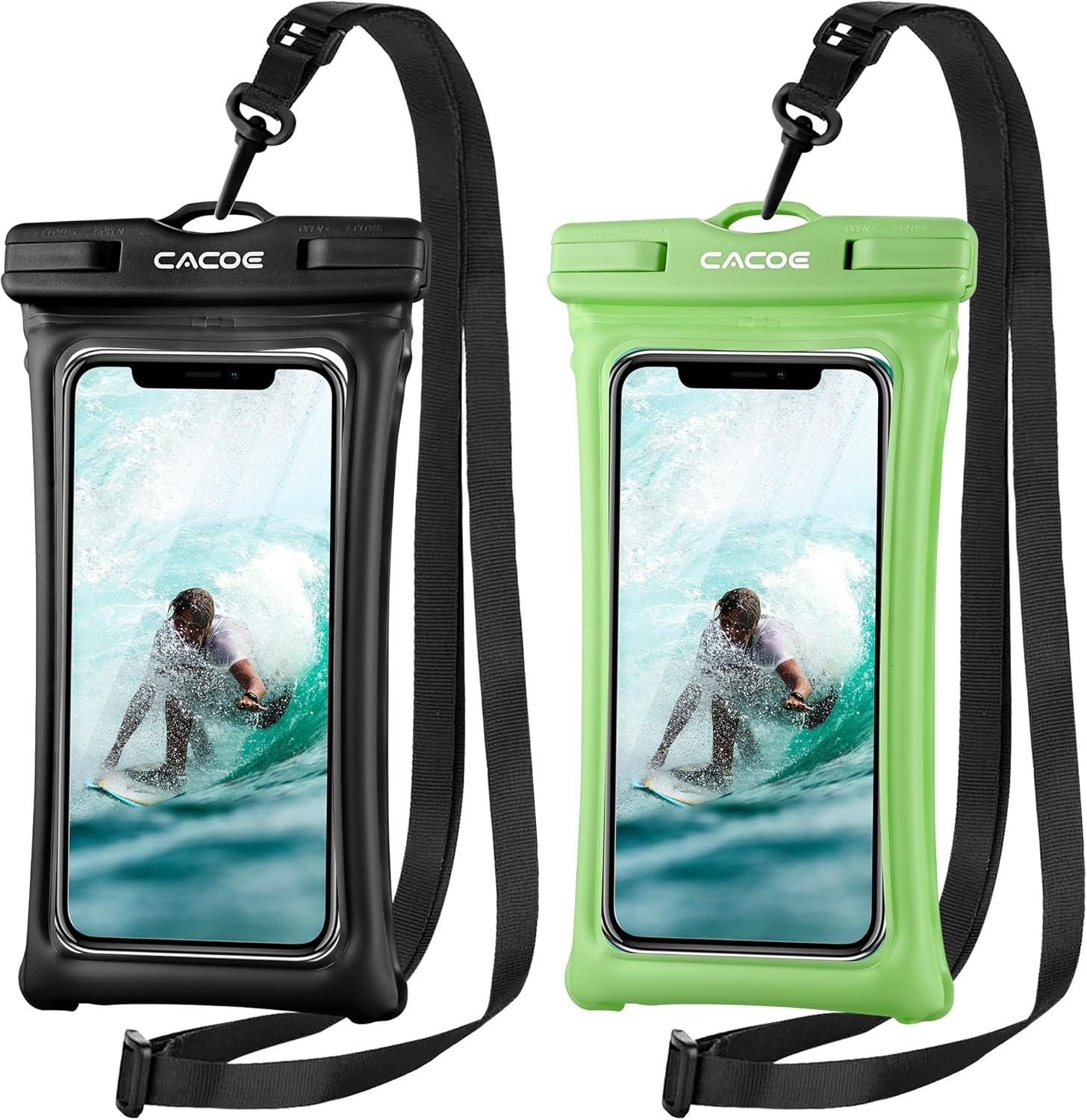 Experience Ultimate Protection with the Floatable IPX8 Waterproof Phone Case - 2 Pack for Smartphones Up to 7.0" - Perfect for Beach, Pool, and Adventure!