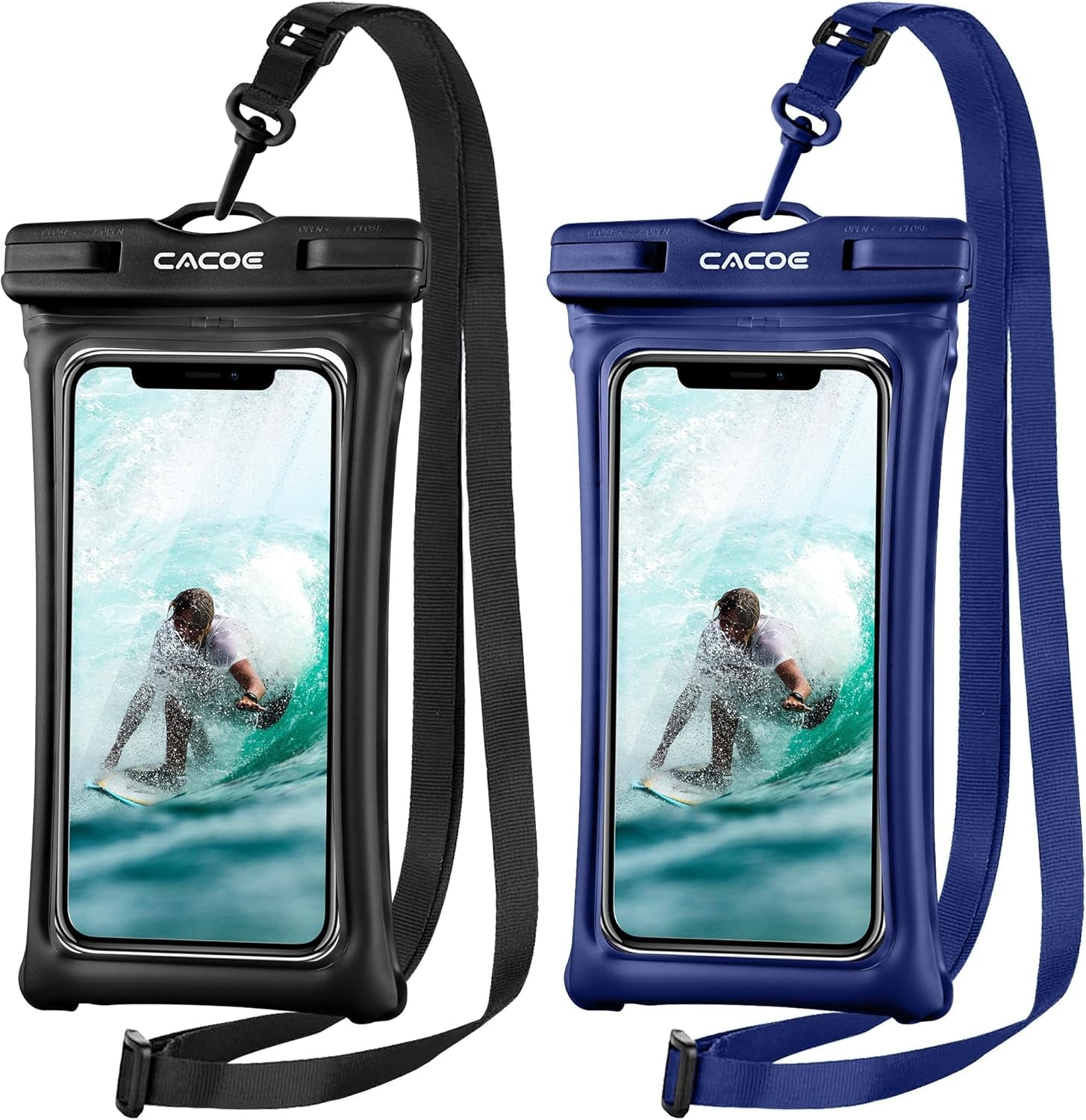 Experience Ultimate Protection with the Floatable IPX8 Waterproof Phone Case - 2 Pack for Smartphones Up to 7.0" - Perfect for Beach, Pool, and Adventure!