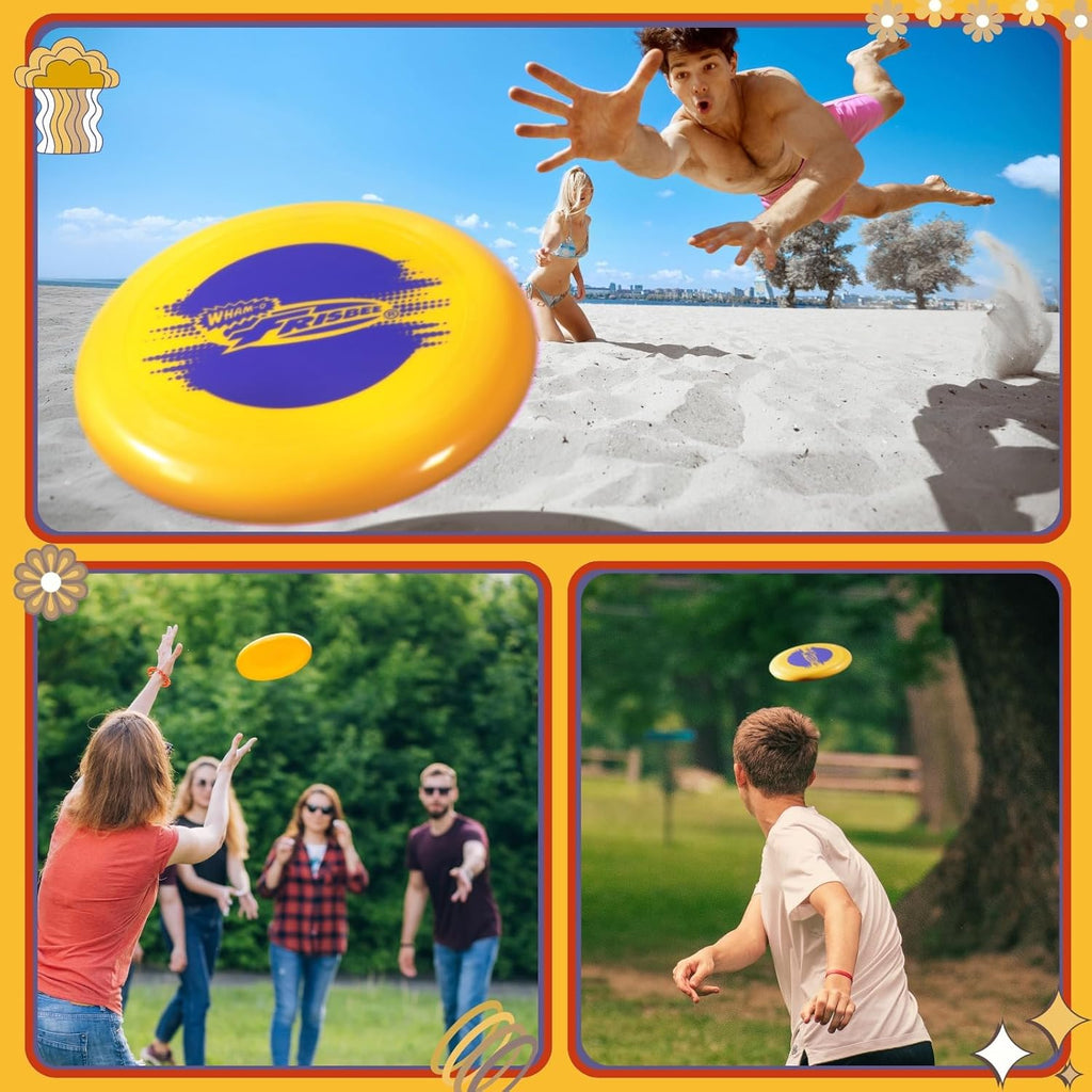 Frisbee Cool Flyer Flying Disc, 9.95 Inch Sports Disc Lightweight Durable for Outdoor Beach Park Backyard Game - 130G