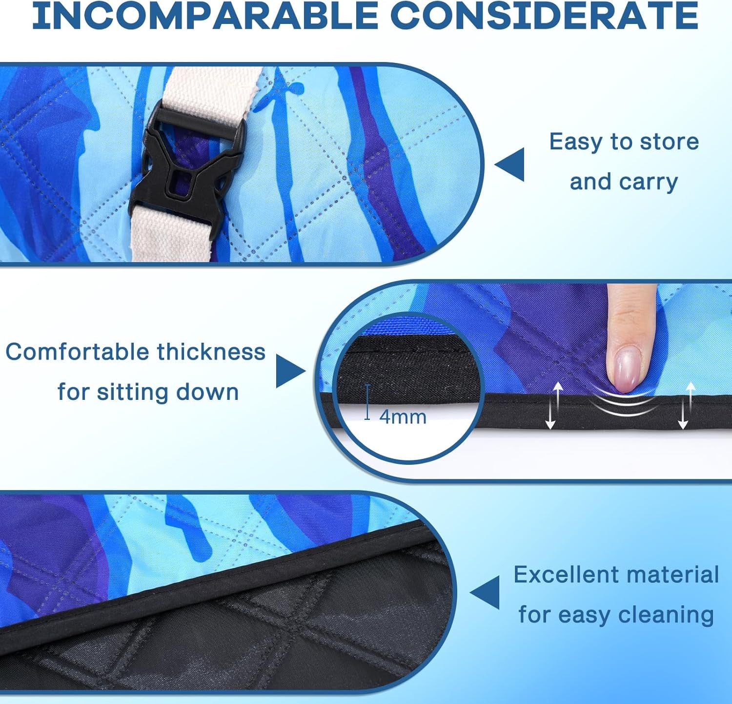 Waterproof Sandproof Beach Blanket Picnic Outdoor Mat Extra Large Foldable Sand Free Big Giant XL Car Essential Roadtrip Gadget Rv Accessories Gear Must Haves Hiking Items Necessities