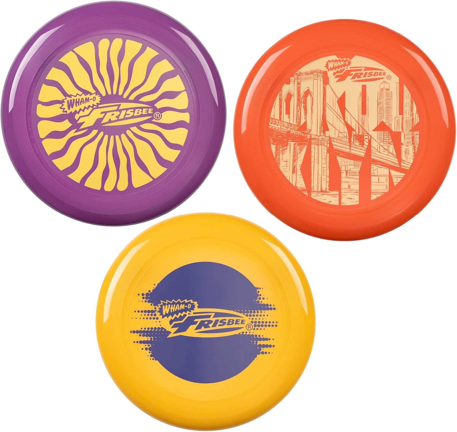 Frisbee Cool Flyer Flying Disc, 9.95 Inch Sports Disc Lightweight Durable for Outdoor Beach Park Backyard Game - 130G
