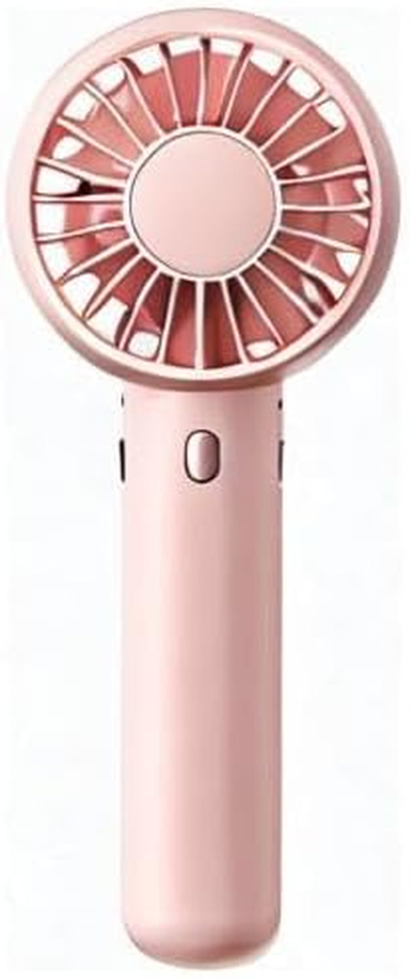 Mini Portable Fan, Small and Powerful, Cute Design 3 Speed Personal Handheld Fan and Desktop with Base, Lightweight USB Rechargeable for Travel Lash Makeup Girl Women Summer Gift Pink
