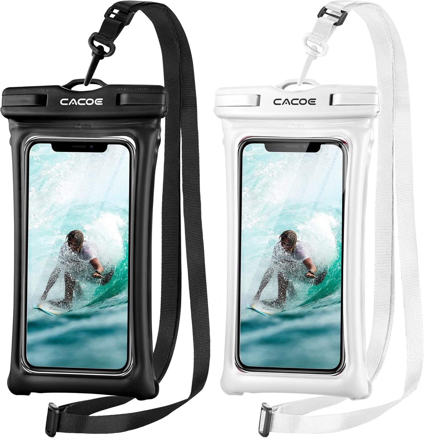 Experience Ultimate Protection with the Floatable IPX8 Waterproof Phone Case - 2 Pack for Smartphones Up to 7.0" - Perfect for Beach, Pool, and Adventure!